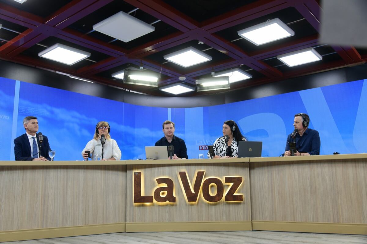 El Intendente Daniel Passerini en La Voz  en vivo. Ramiro Pereyra/La Voz