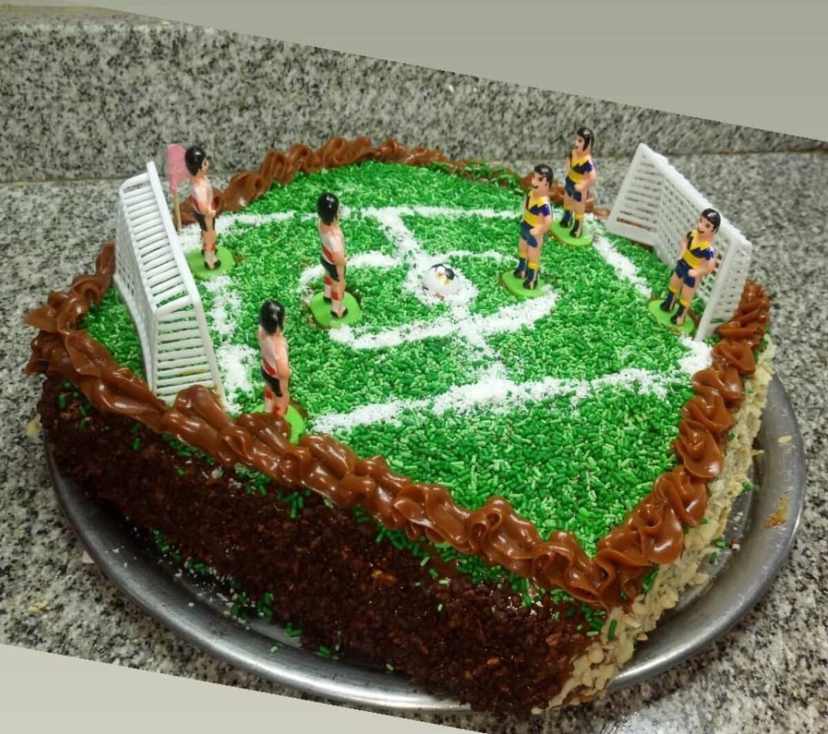 Una de las tortas de cumpleaños.