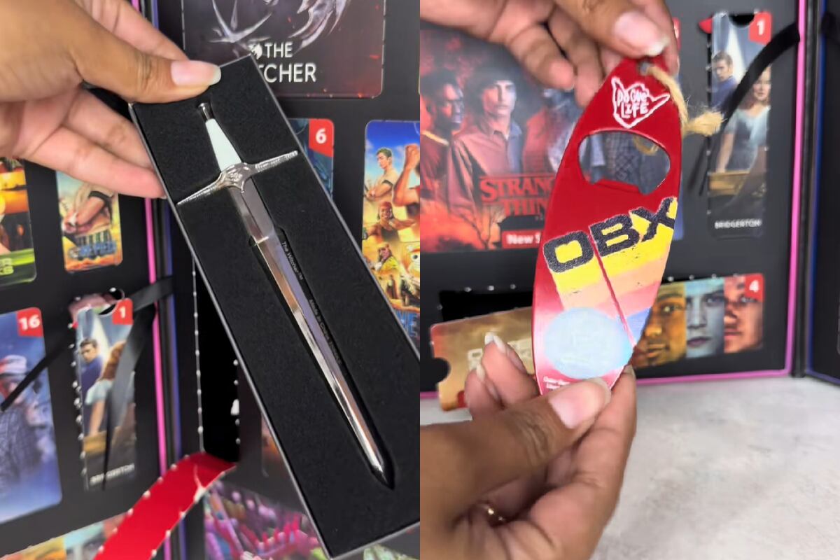 Compró un libro de Adviento de Netflix y los regalos que encontró generaron furor en TikTok