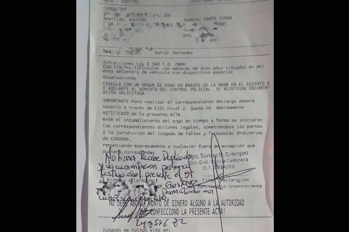 La infracción. (Policía)
