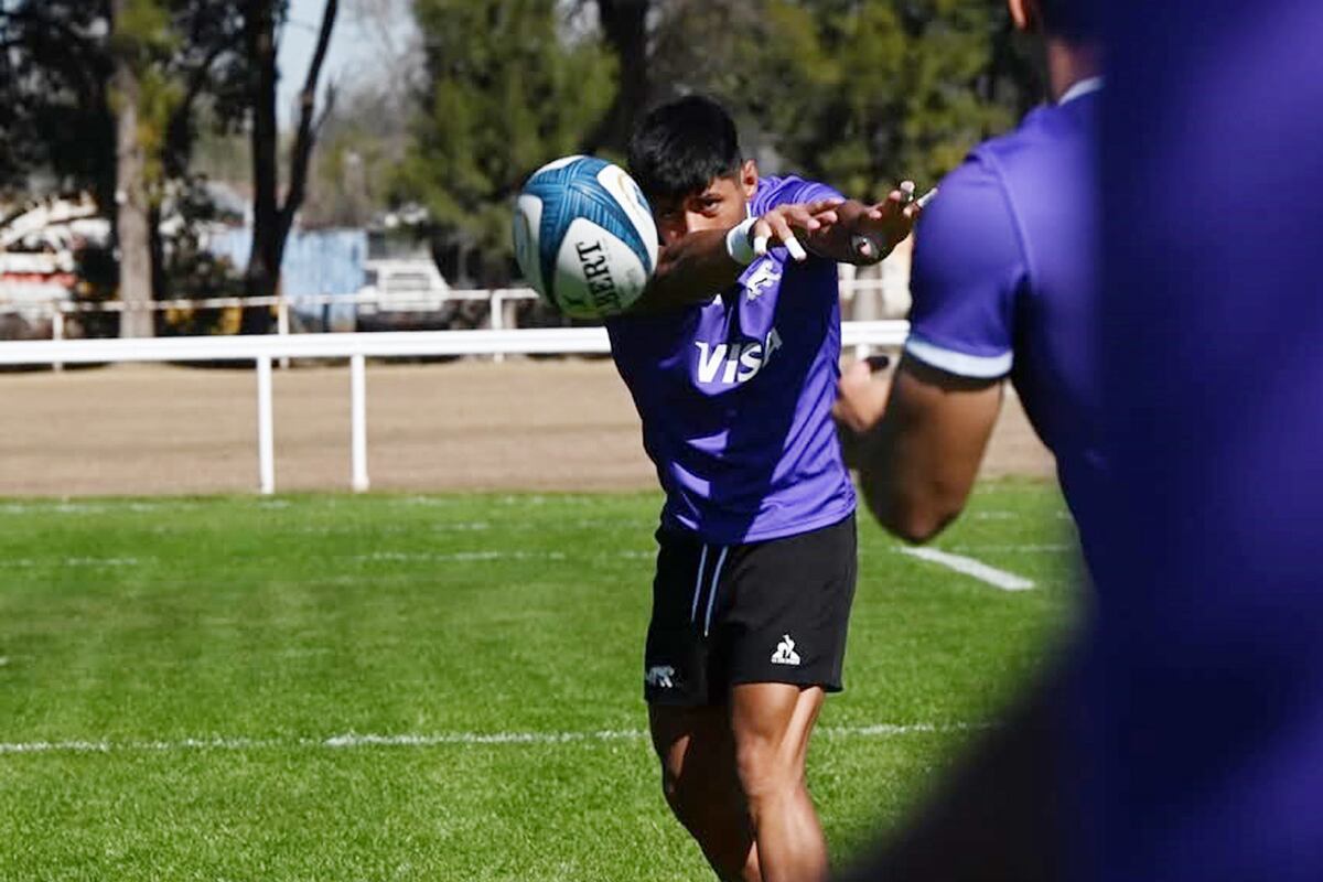 El plantel de Los Pumas entrena a puertas cerradas en Palermo Bajo como parte de su preparación para el Rugby Championship, específicamente para su debut contra los All Blacks en el Estadio Mario Alberto Kempes de Córdoba.