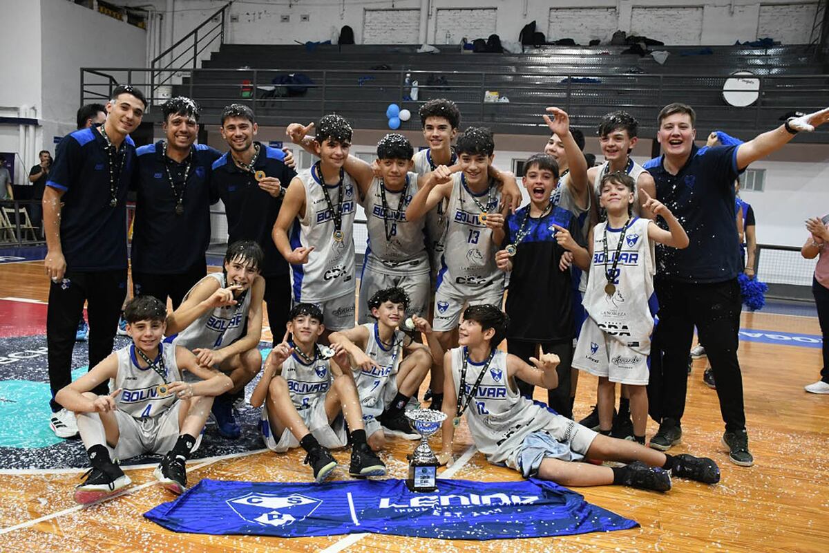 Básquet del Sportivo Bolívar U13.