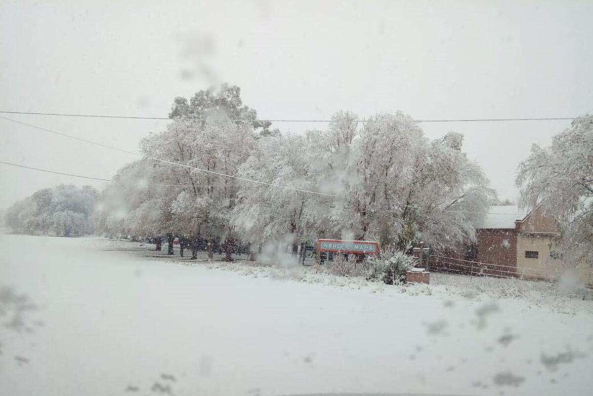 Sur de San Luis. Bajo nieve.