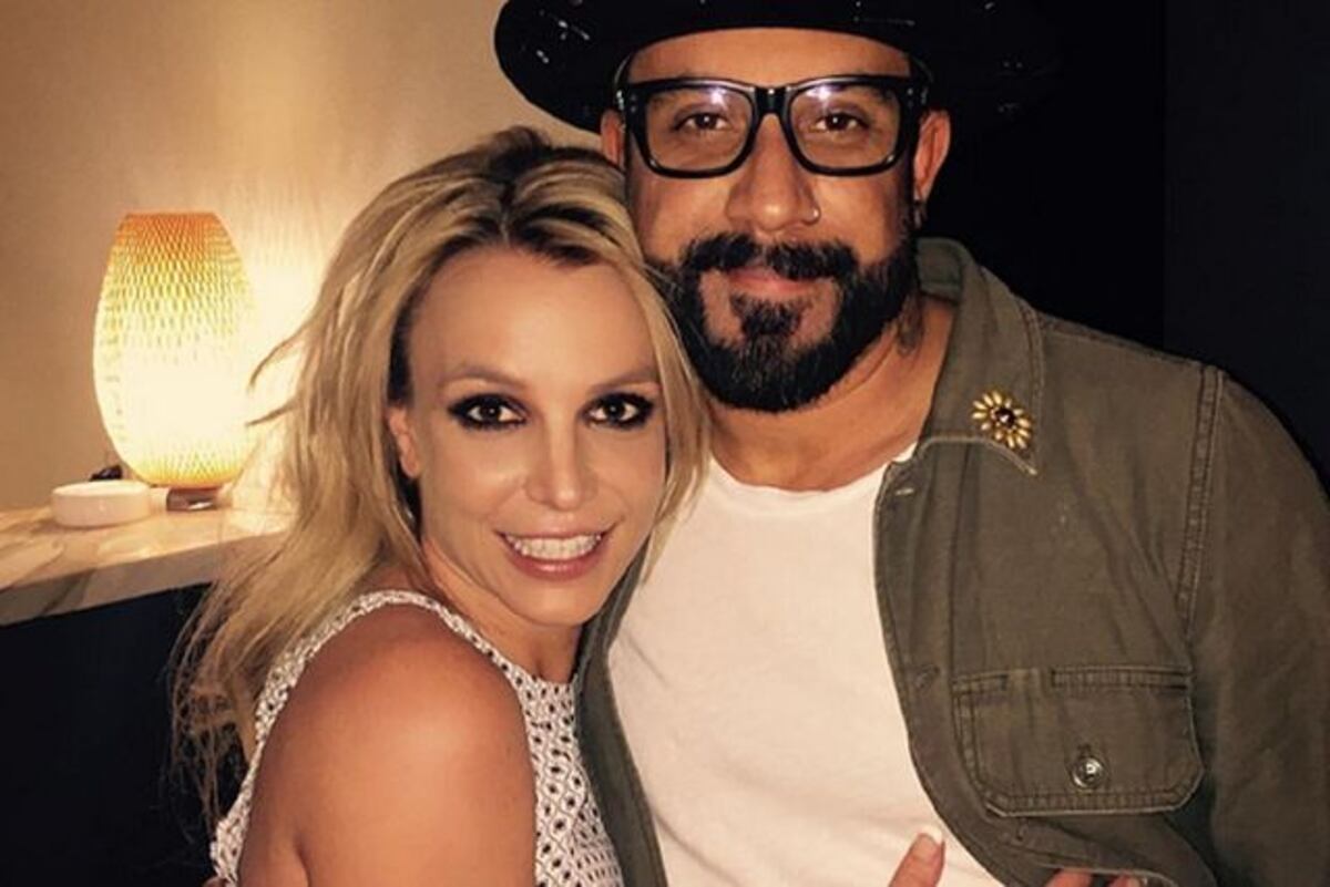 Britney Spears junto a AJ Mclean