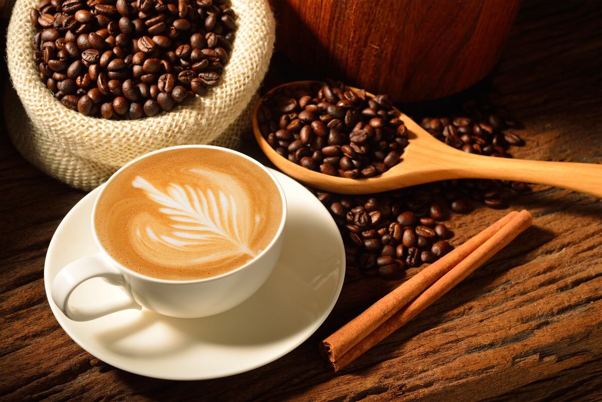 Diferentes cafés e ingredientes.