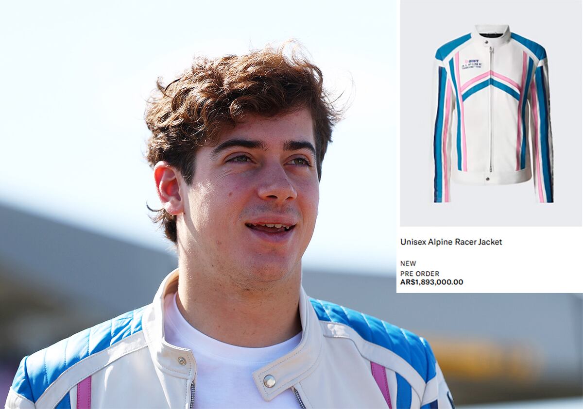 Colapinto y la campera que lució en Silverstone (Alpine)
