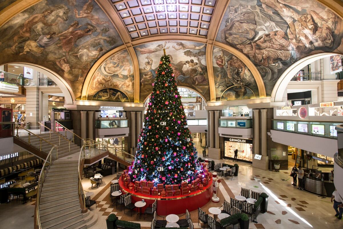 El árbol de Navidad de Galerías pacíficos es uno de los clásicos.