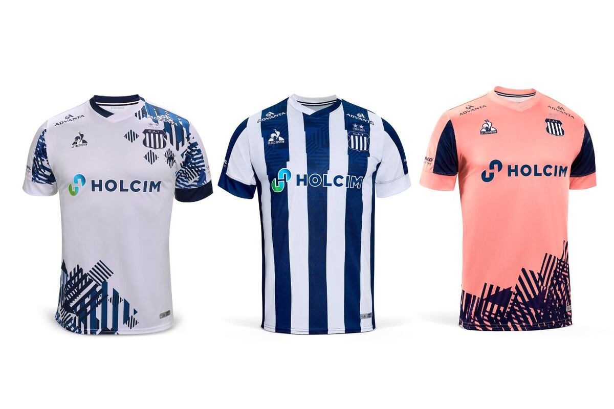(De izquierda a derecha) Las camisetas alternativa, titular y de arquero para el torneo Apertura 2026.