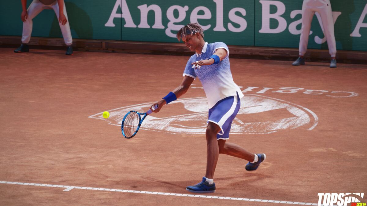 Imágenes del videojuego Top Spin 2K25 sobre el circuito profesional de tenis. (Gentileza Prensa 2K)
