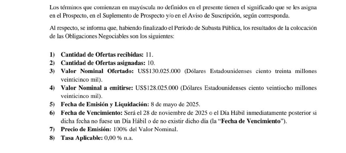 Documento oficial de Banco de Galicia.