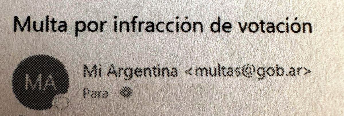 Alertan por estafas por no ir a votar en las elecciones del domingo pasado.