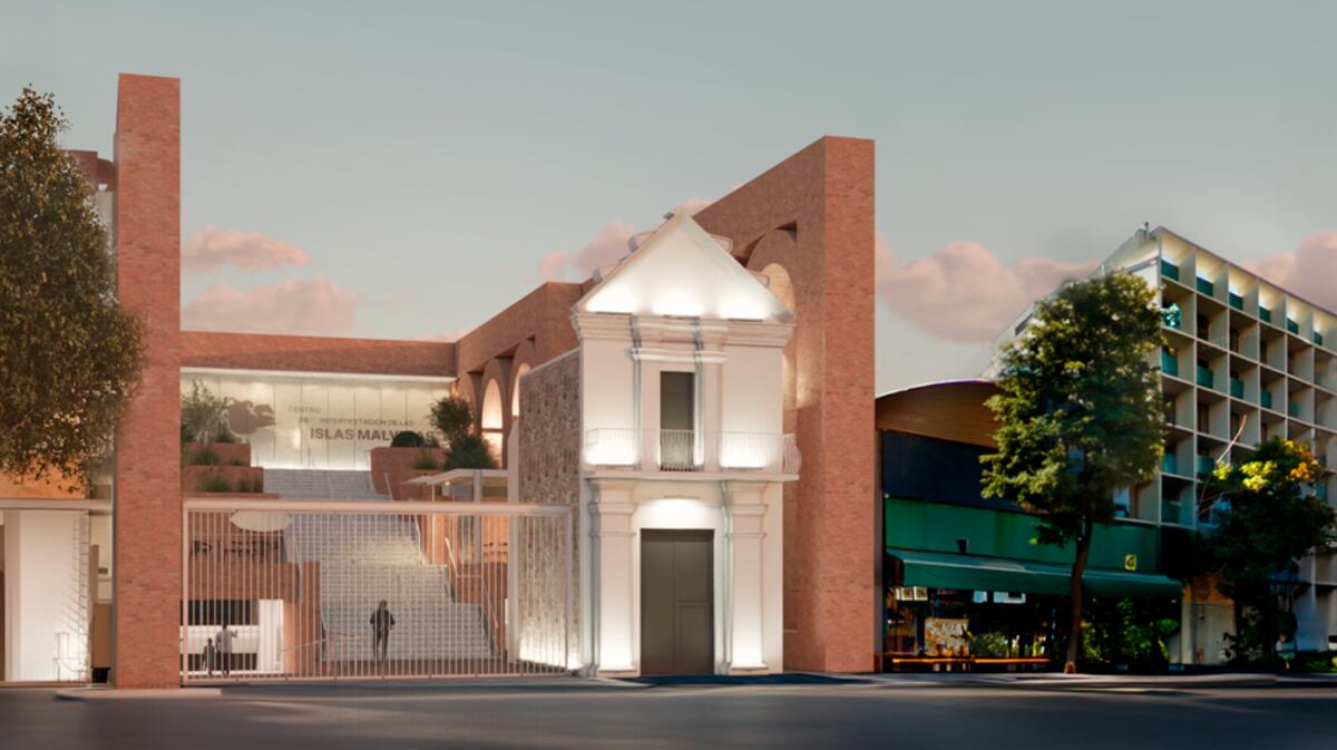 La intervención sobre el edificio de 1980 contempla la restauración de los revestimientos ladrilleros y un nuevo sistema de iluminación ornamental. El proyecto busca revalorizar el perfil institucional de la cuadra frente al Cabildo Histórico. (Municipalidad de Córdoba)