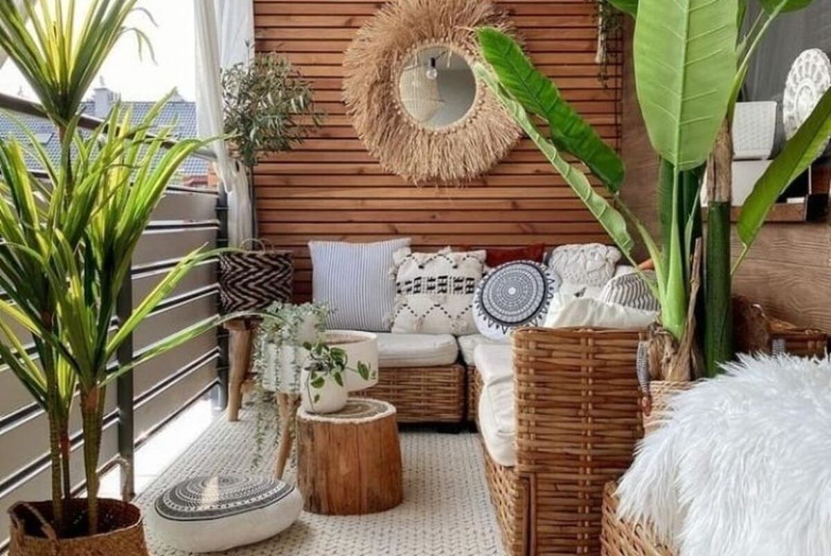 Mantas, almohadones, plantas y madera. En invierno, nada mejor que sentirse arropado y en contacto con la naturaleza.(Foto: Pinterest).