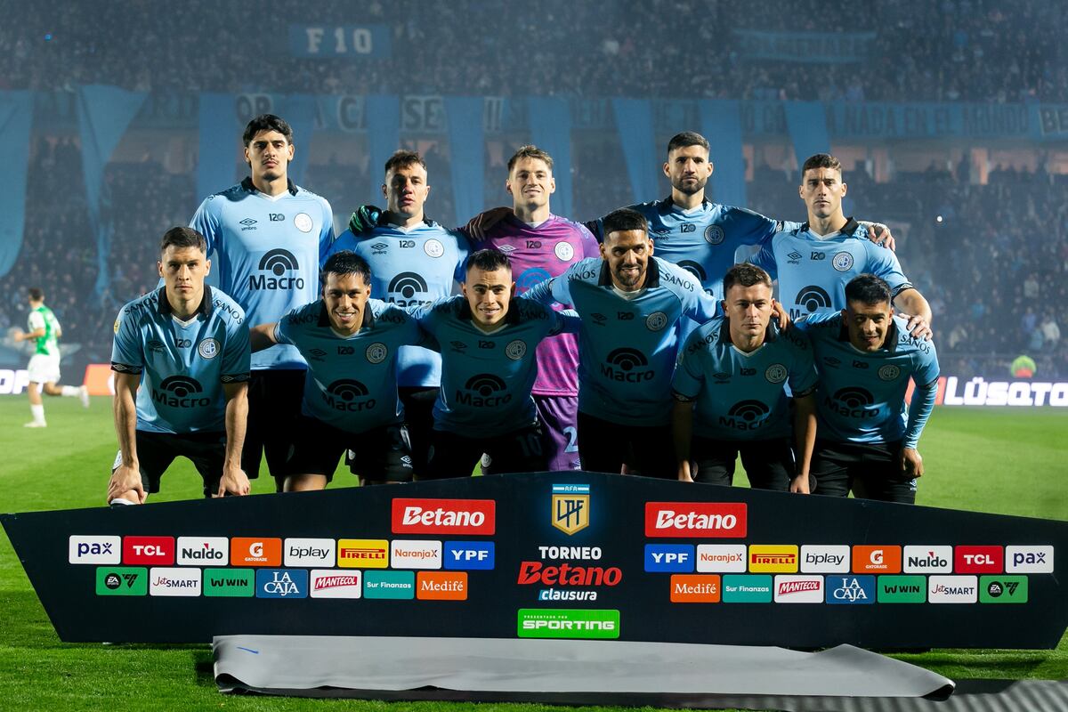 La formación de Belgrano ante Banfield. (Prensa Belgrano).