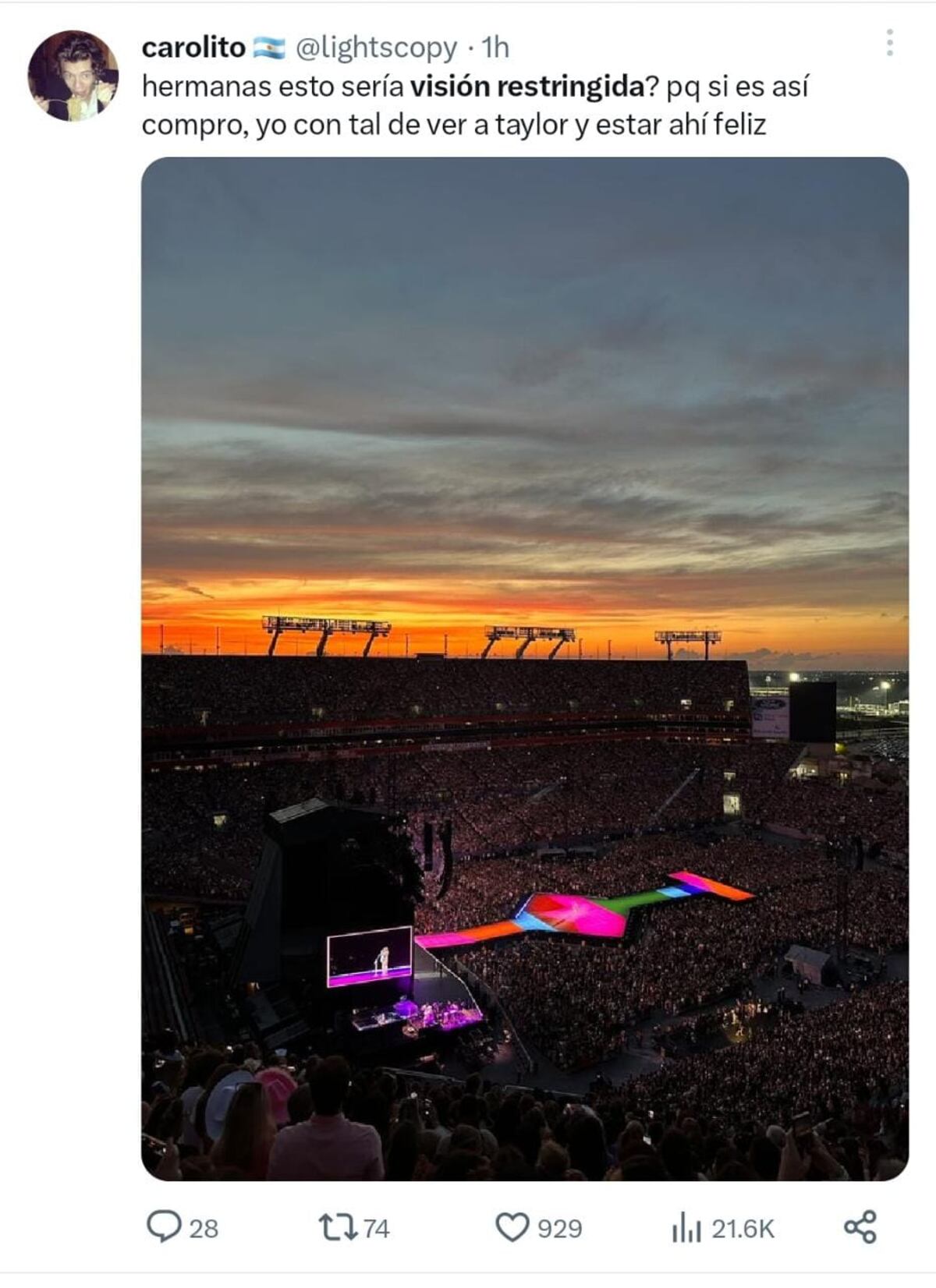 Estallaron los memes por la llegada de Taylor Swift a la Argentina. (Captura)