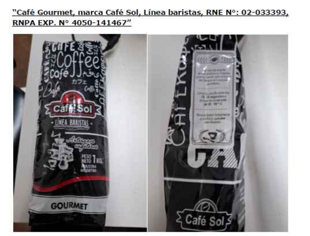 La Anmat prohibió 7 tipos de café de 3 marcas diferentes. (Anmat)