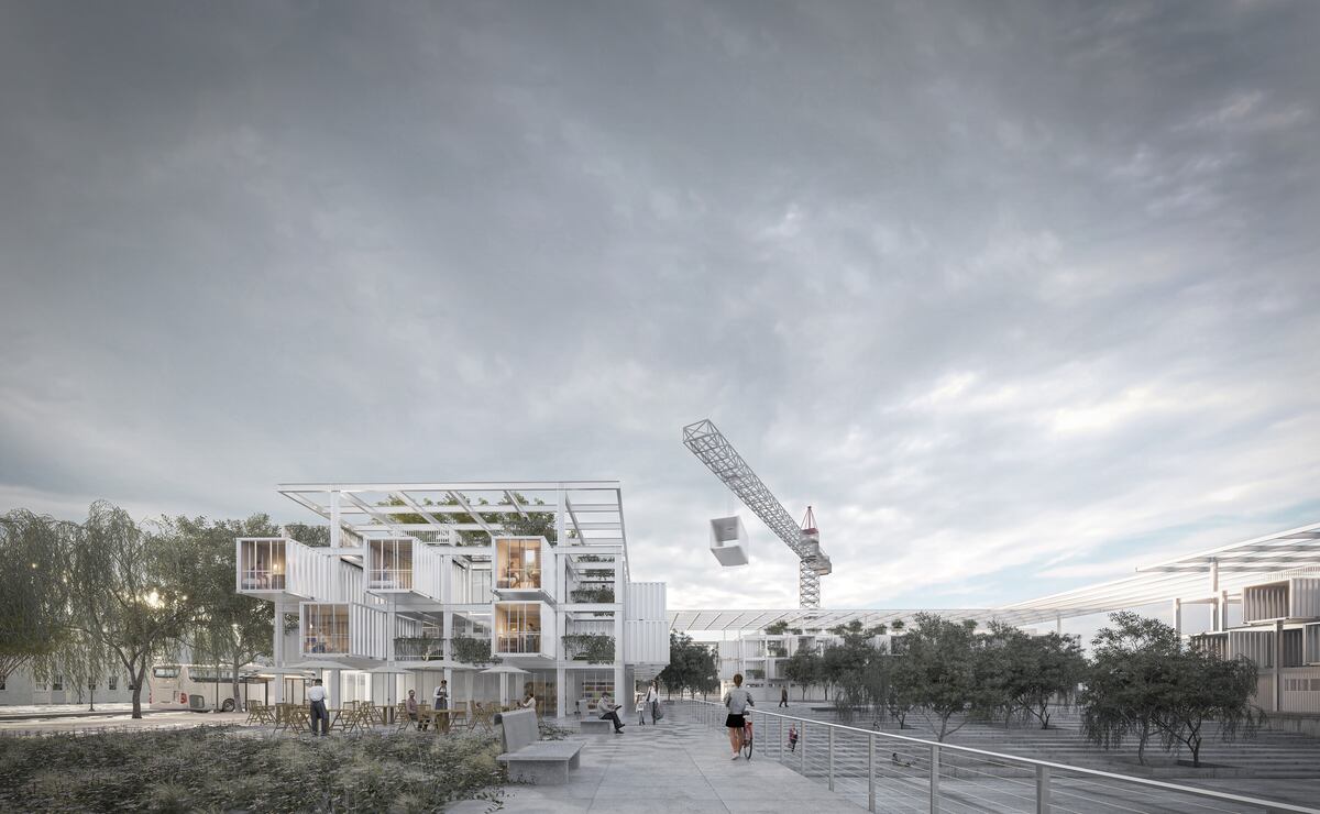 Con “Urbe mutante” los futuros arquitectos se enfocaron en barrio ciudad Parque Las Rosas. (Render del proyecto) 