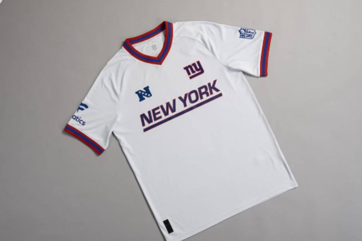Las camisetas de los equipos de la NFL como si fueran de fútbol (Fanatics)