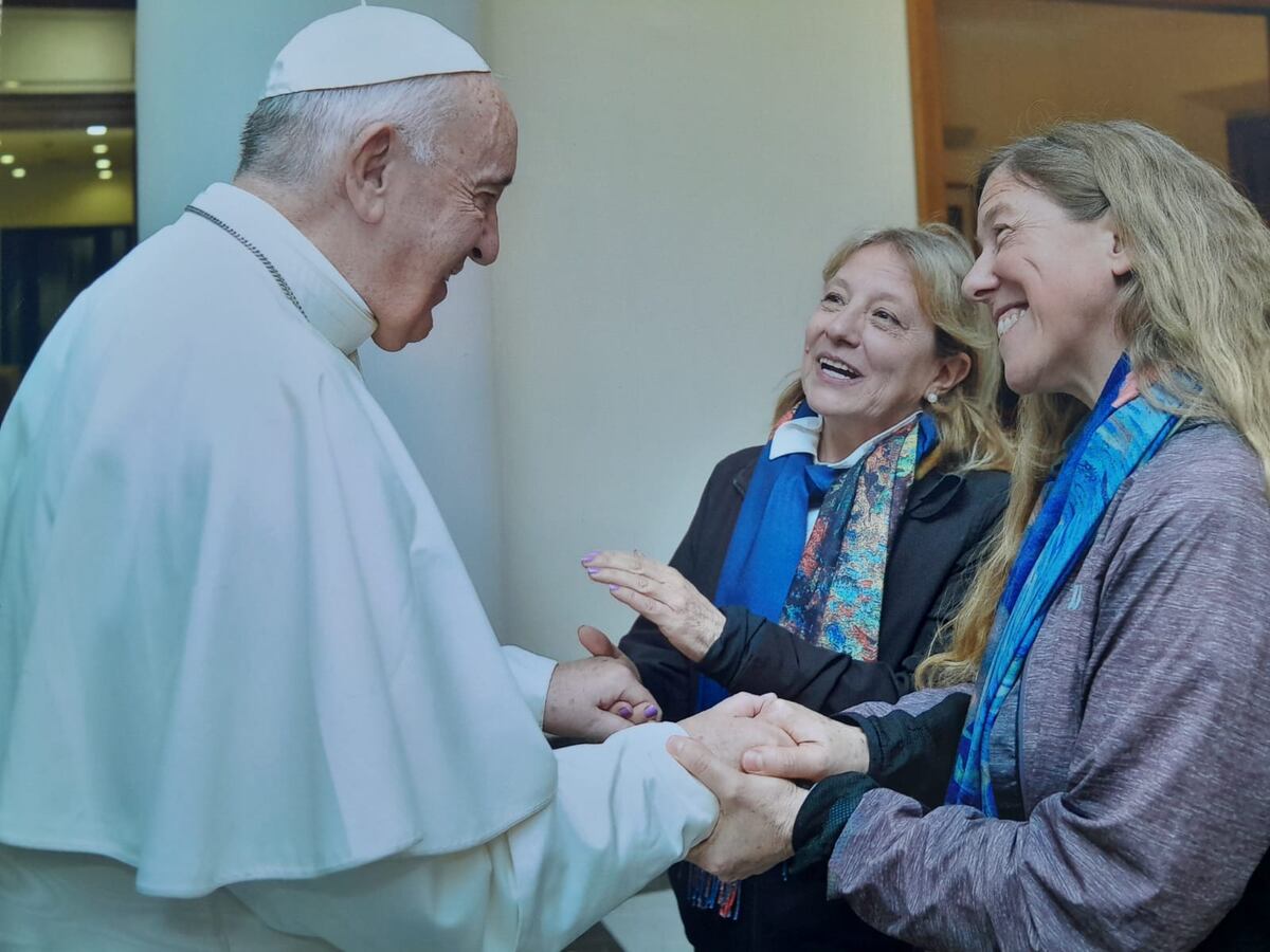 De visita, con Jorge Bergoglio.
