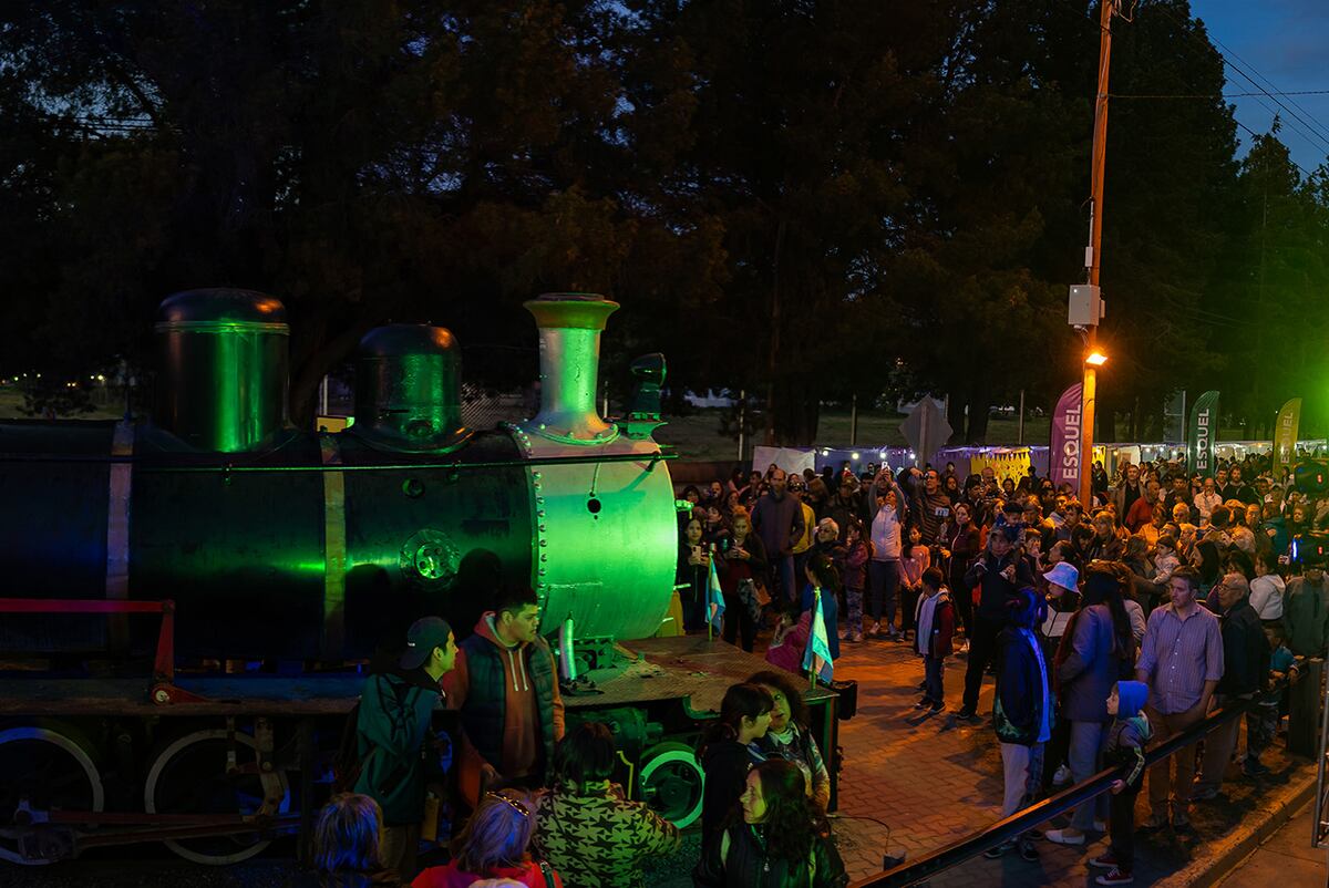 Así se vivió la celebración por los 100 años de La Trochita, en Esquel. (Foto: Turismo Esquel)