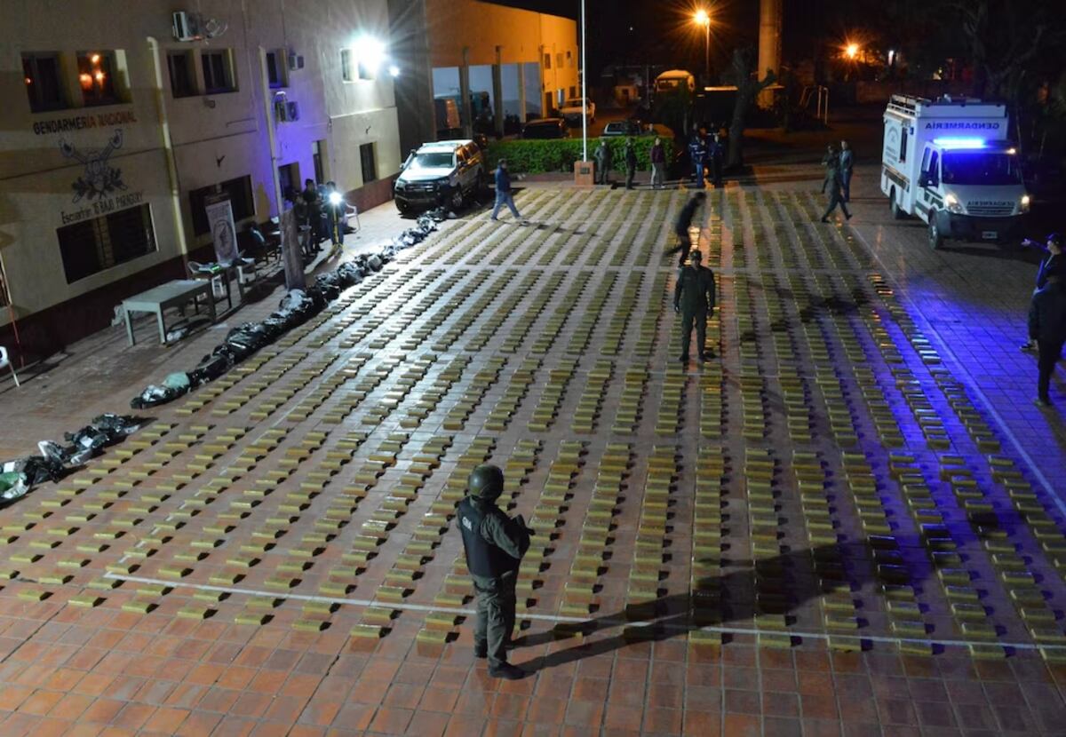 Formosa: interceptaron camión con una tonelada y media de marihuana. (Gentileza)