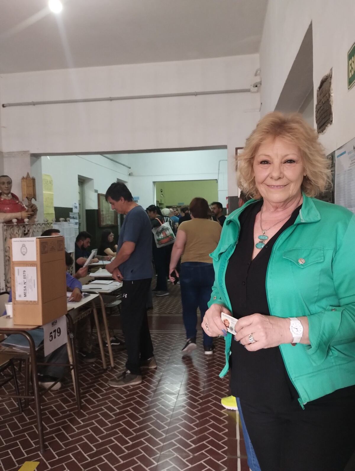 Córdoba. Olivero votó en el distrito capital (Gentileza).
