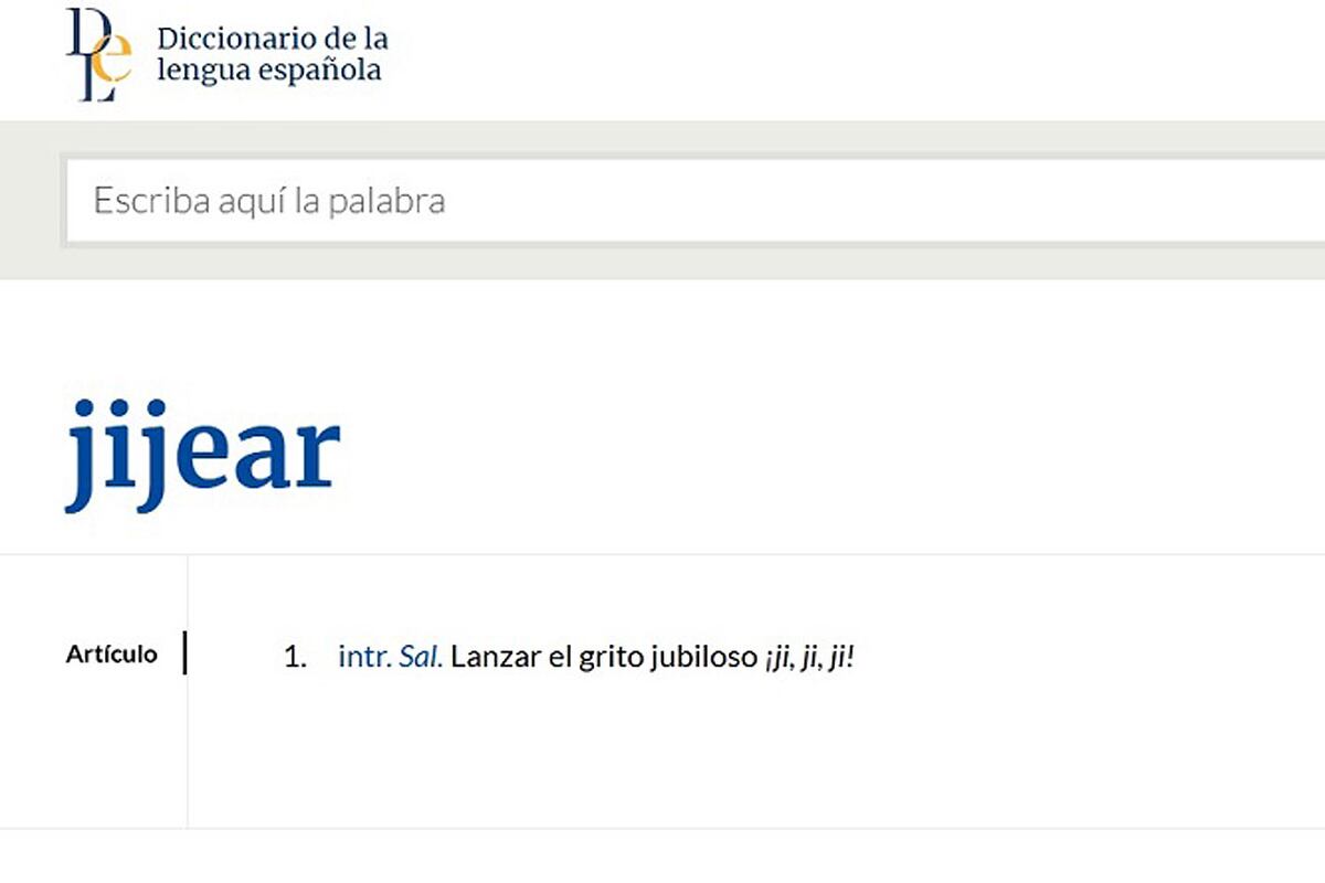 RAE. La palabra “Jijear” se incorporó en el diccionario de la lengua española.