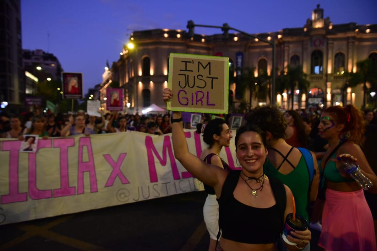 La marcha 8M en Córdoba. (LaVoz).
