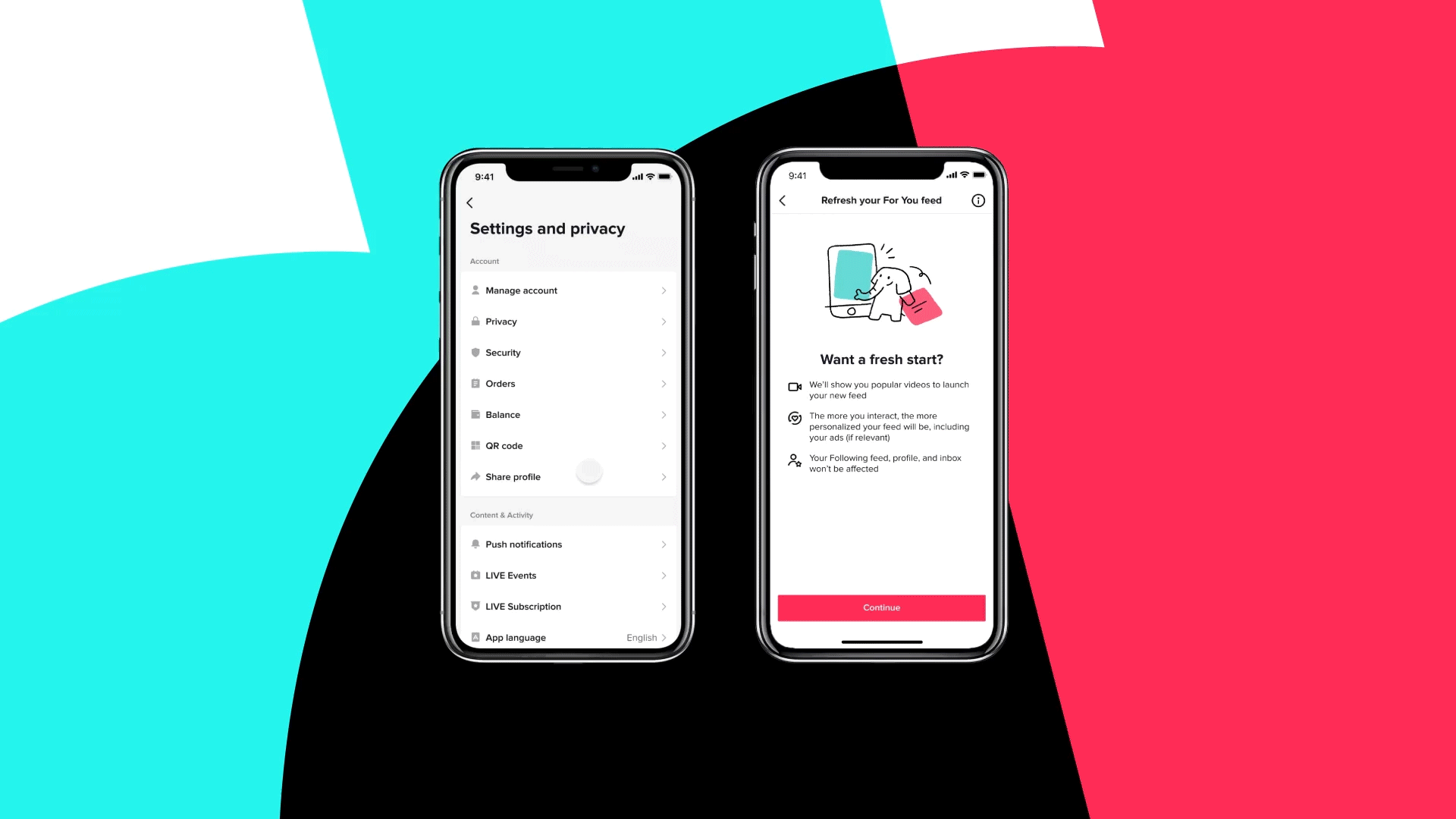 Feed Para Tí de TikTok.