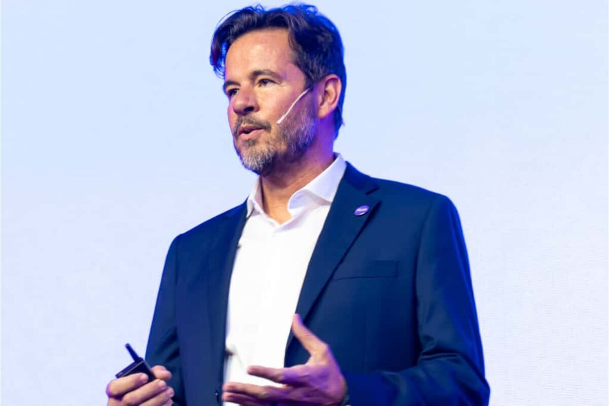 Cristian Garcia Sarubbi, director general de Grupo OSDE, en la presentación de Flux.