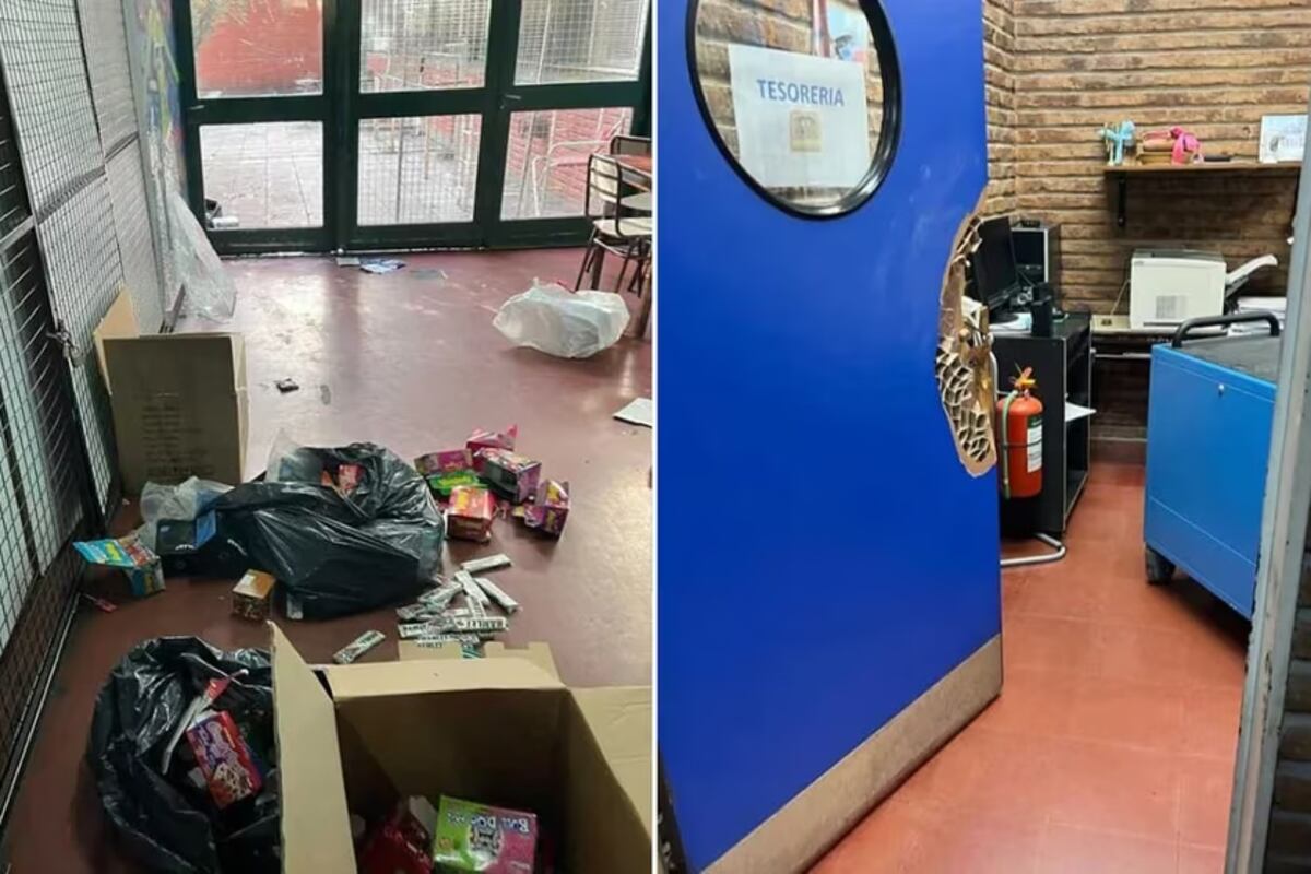 Inseguridad. Los ladrones rompieron las puertas para llevarse los picaportes de bronce. (Infobae)