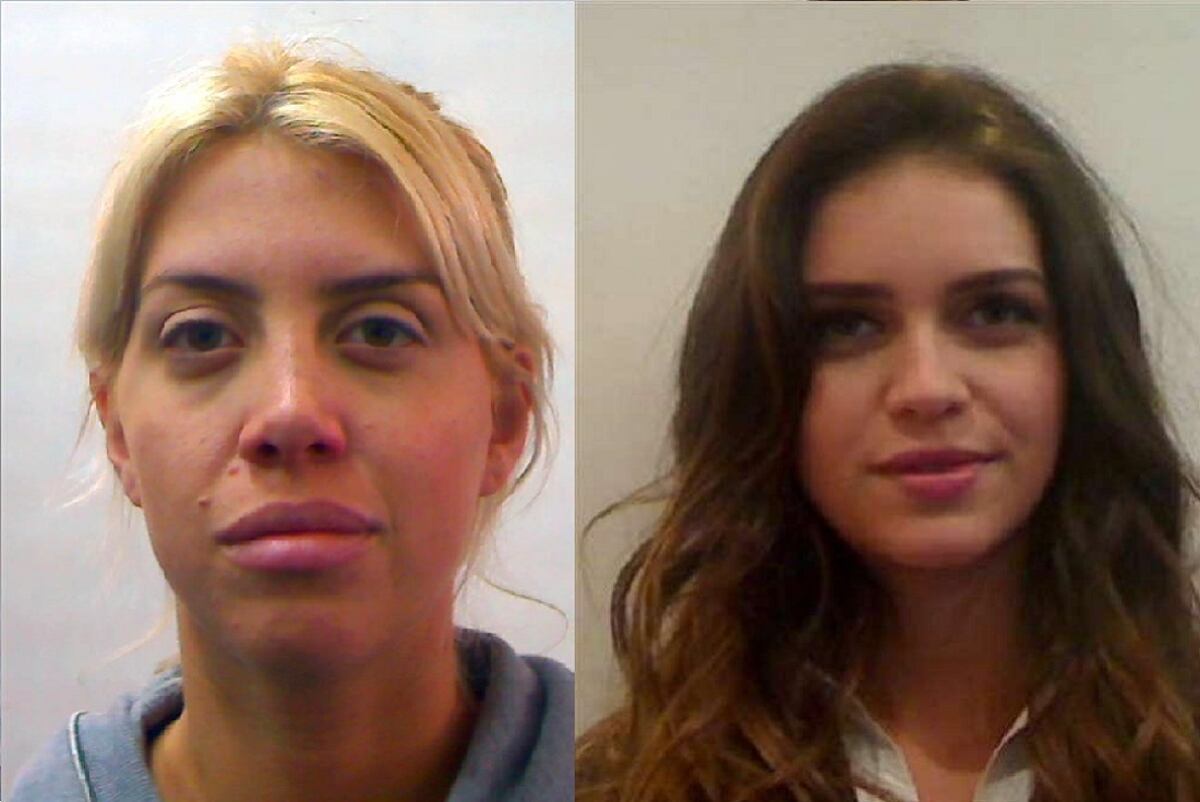 Wanda y Zaira Nara. (Twitter @LaFotoDelDNI)