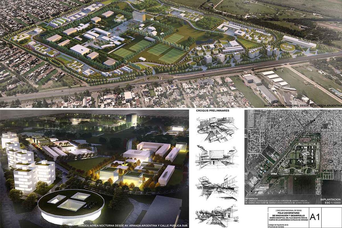 Ganadores. El primer premio fue para los arquitectos Gustavo Pagani y Hernán Quiroga.