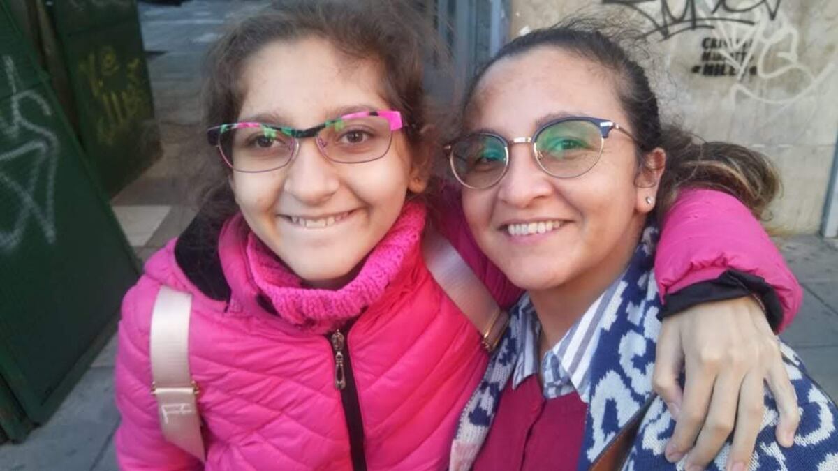 Jazmin y Natalia en 2017. (Gentileza)