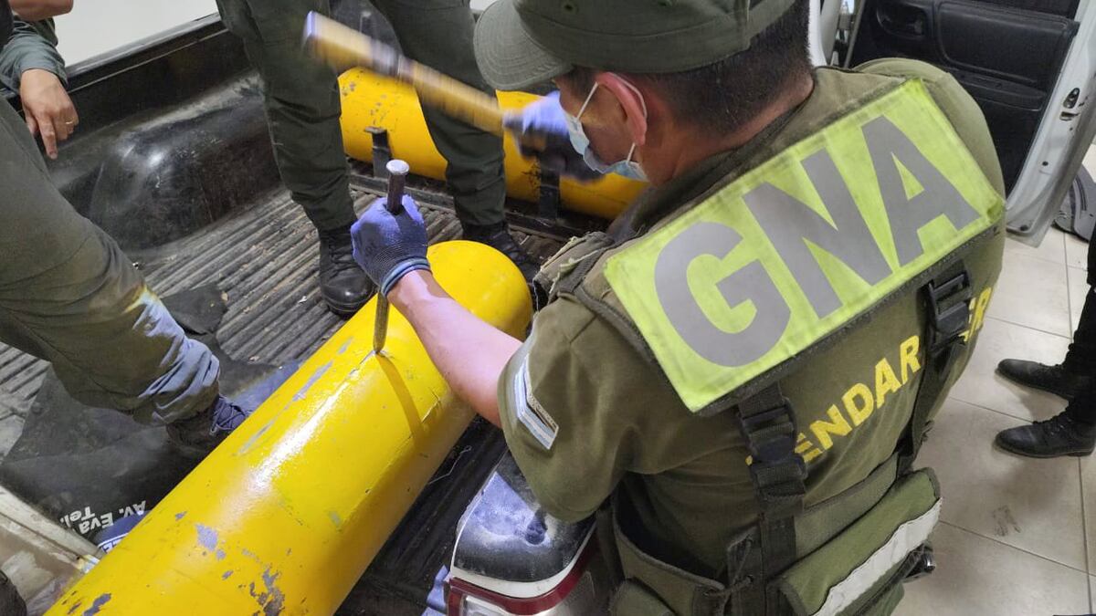 La droga secuestrada. (Gendarmería)