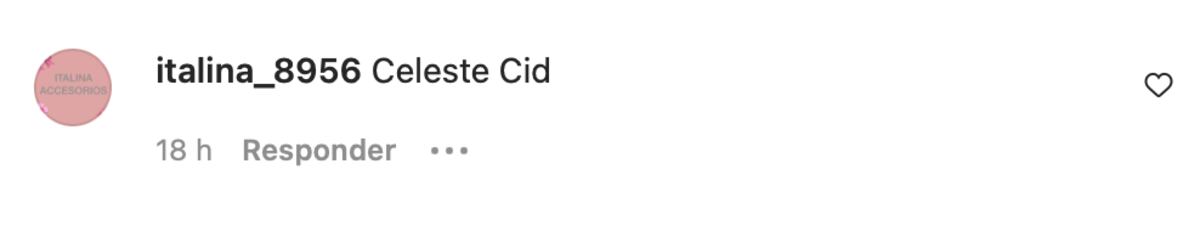 Seguidoras que la confundieron/compararon con Celeste Cid.