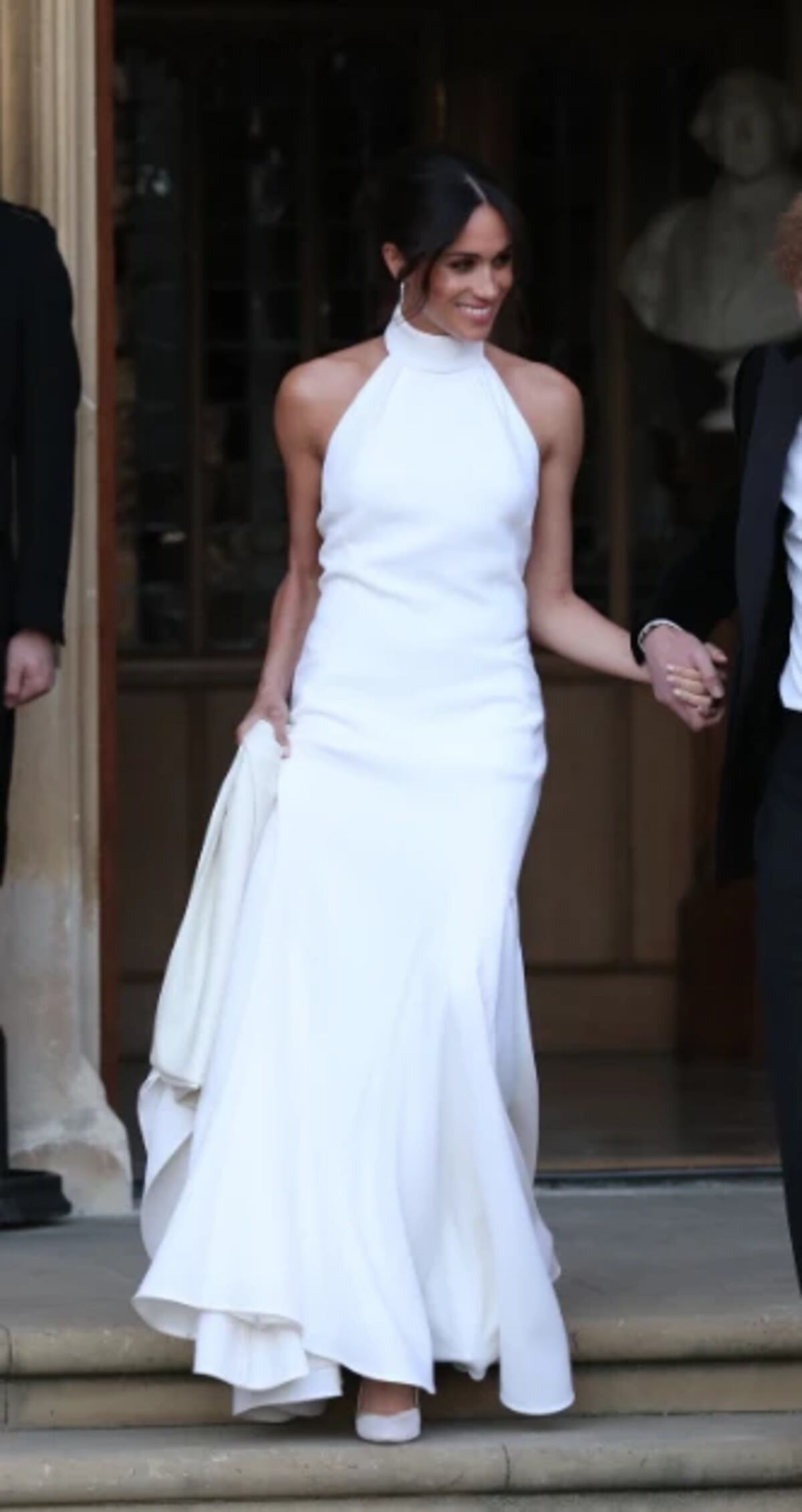 Meghan Markle utilizó su vestido en la recepción de su casamiento.