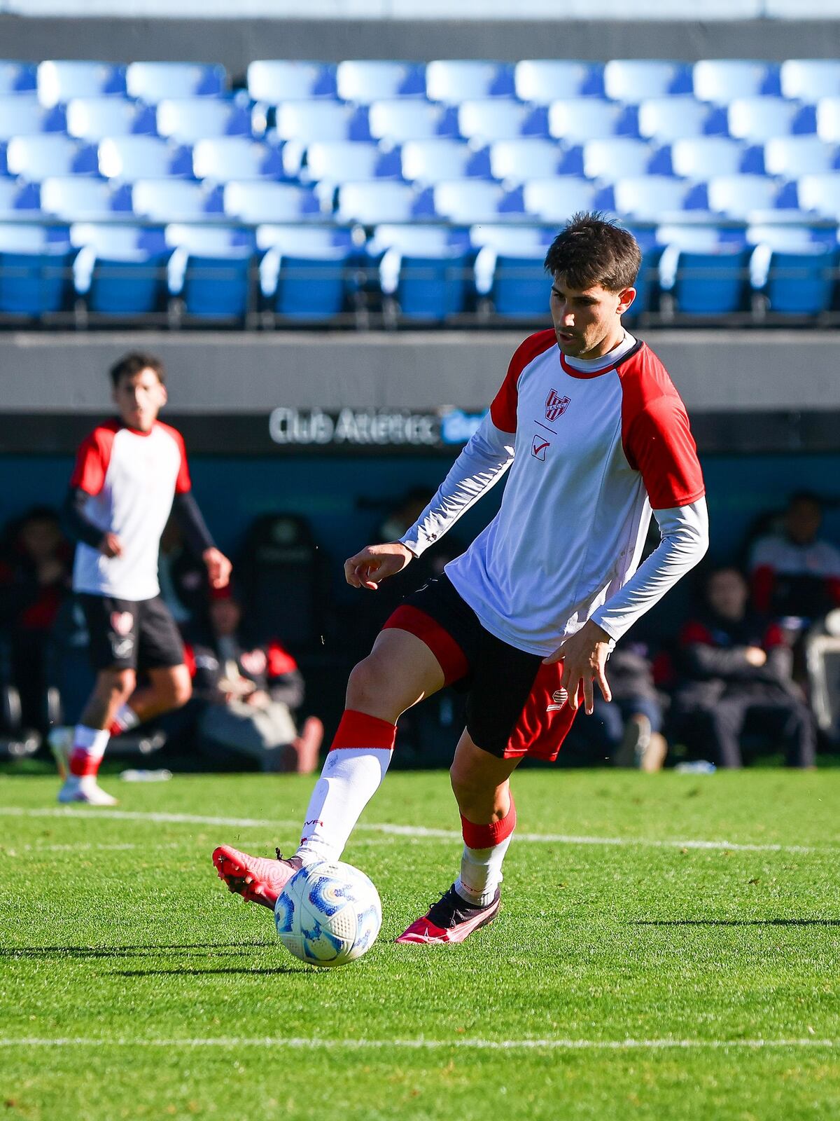 Nicolás Cordero en Instituto, durante un amistoso ante Belgrano. (IACC).