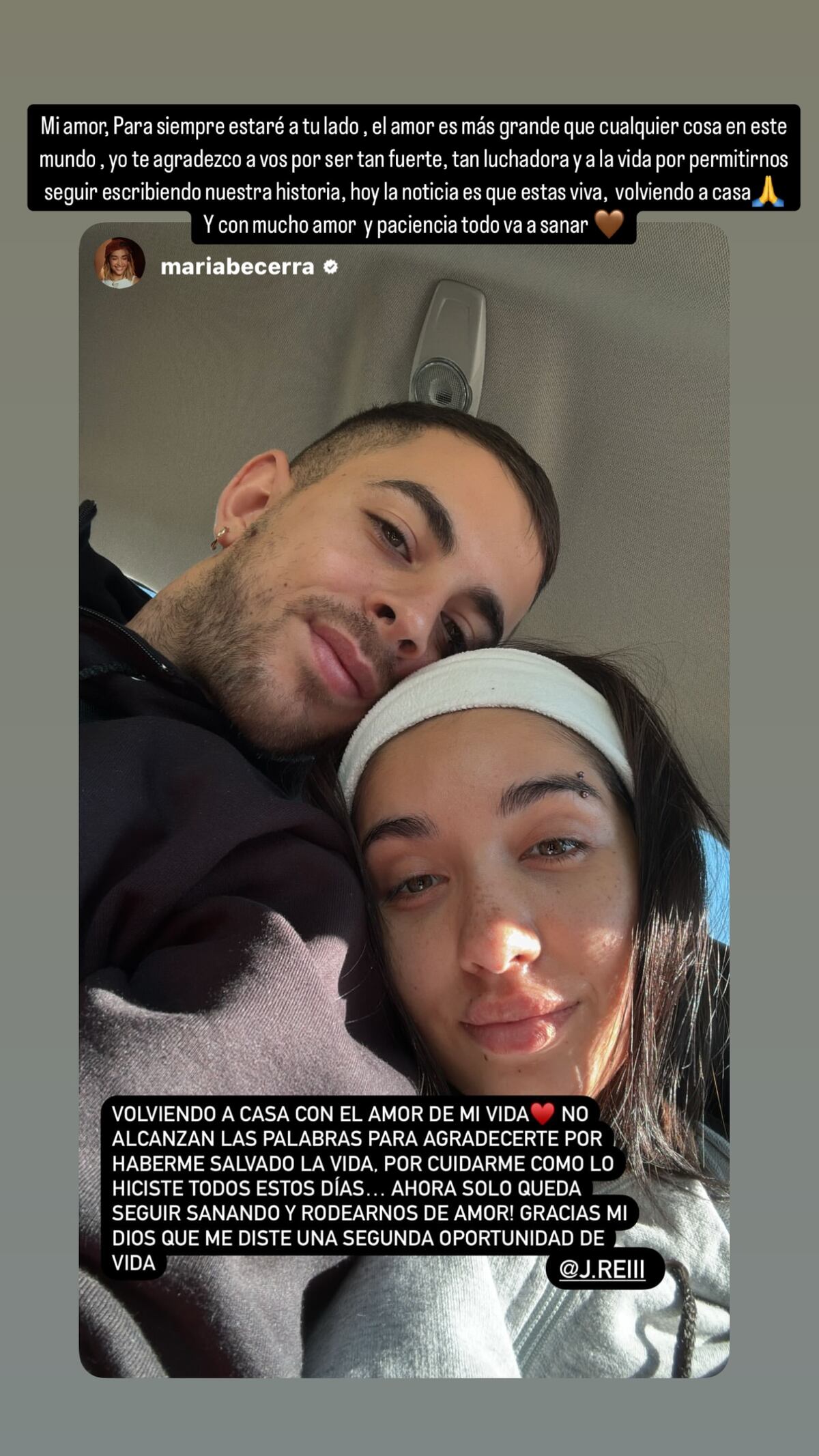 J Rei, el novio de María Becerra, le dedicó sentidas palabras. (Instagram)