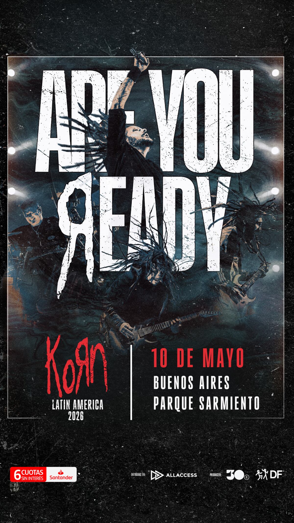 Korn, de regreso a la Argentina. (DF Entertainment)