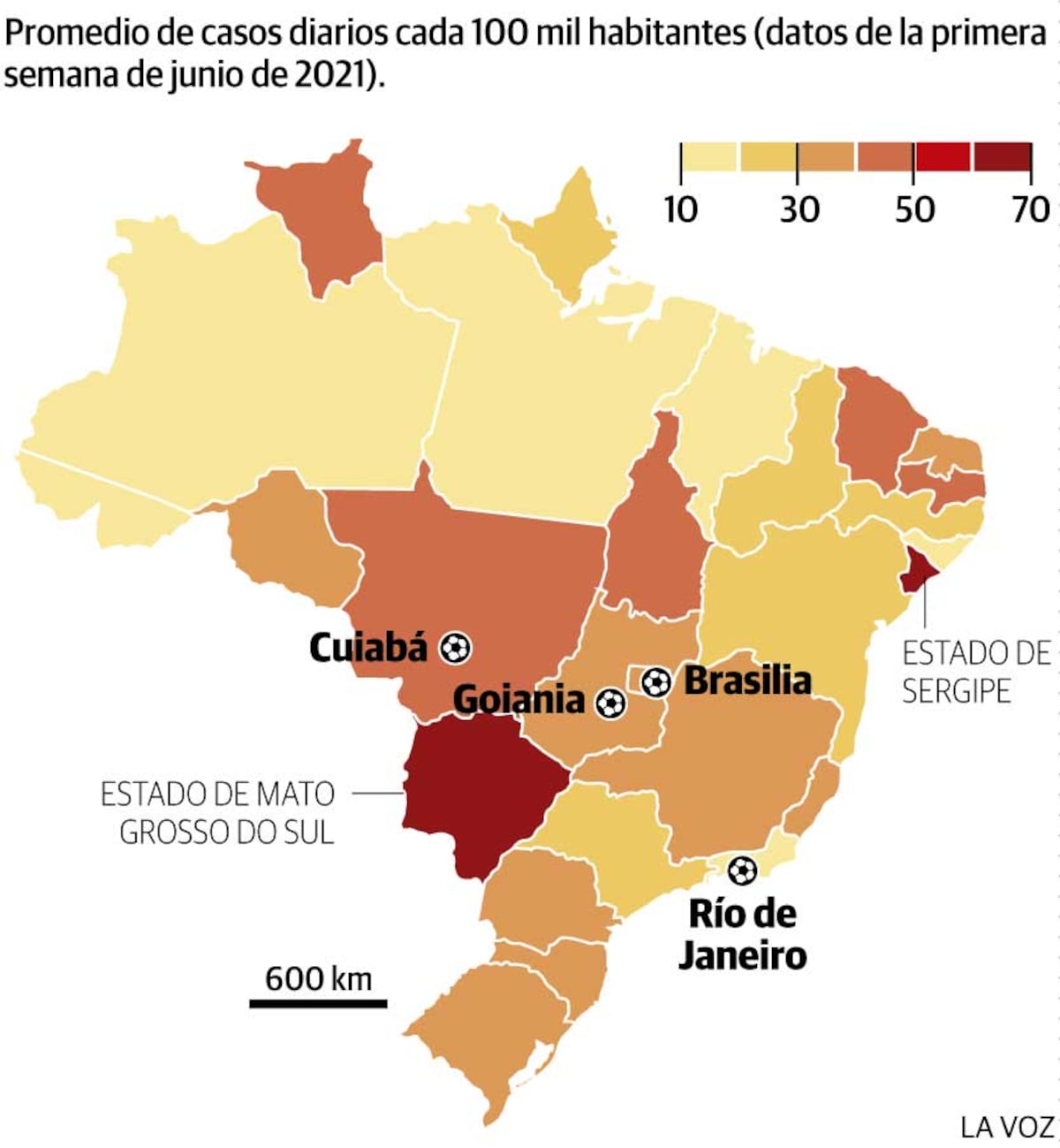 Infografía: Sedes de la Copa América 2021 (MundoD)