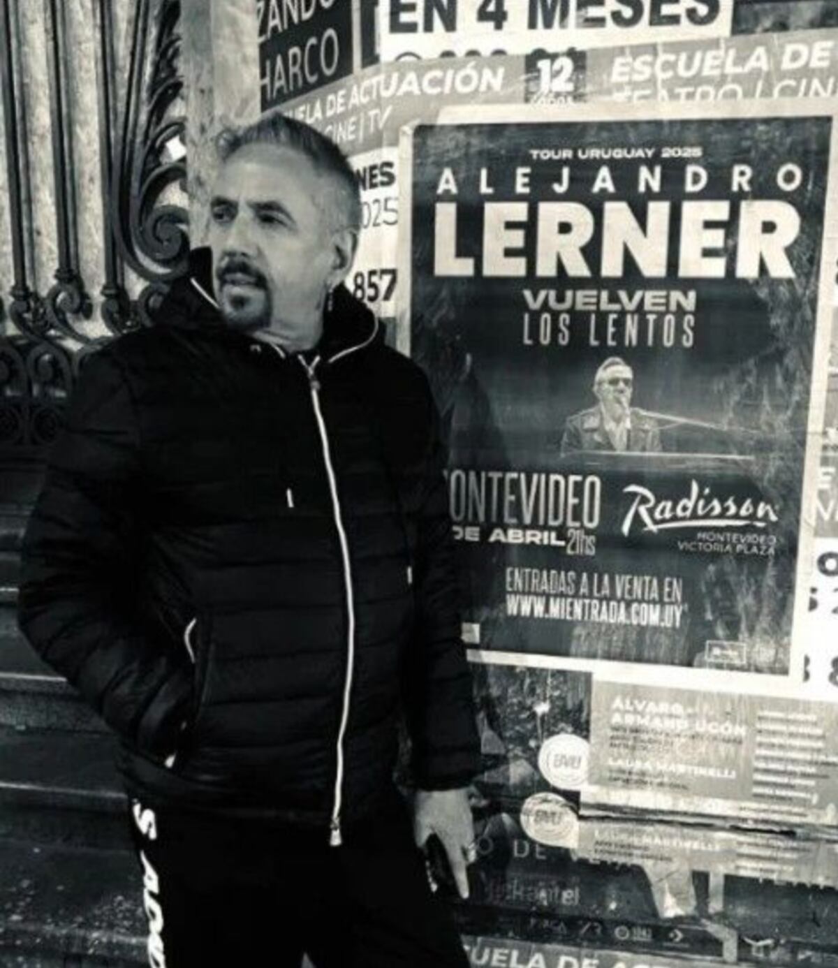 La imagen que compartió Alejandro Lerner para comunicar que se canceló su gira por Uruguay. (Foto: Instagram)