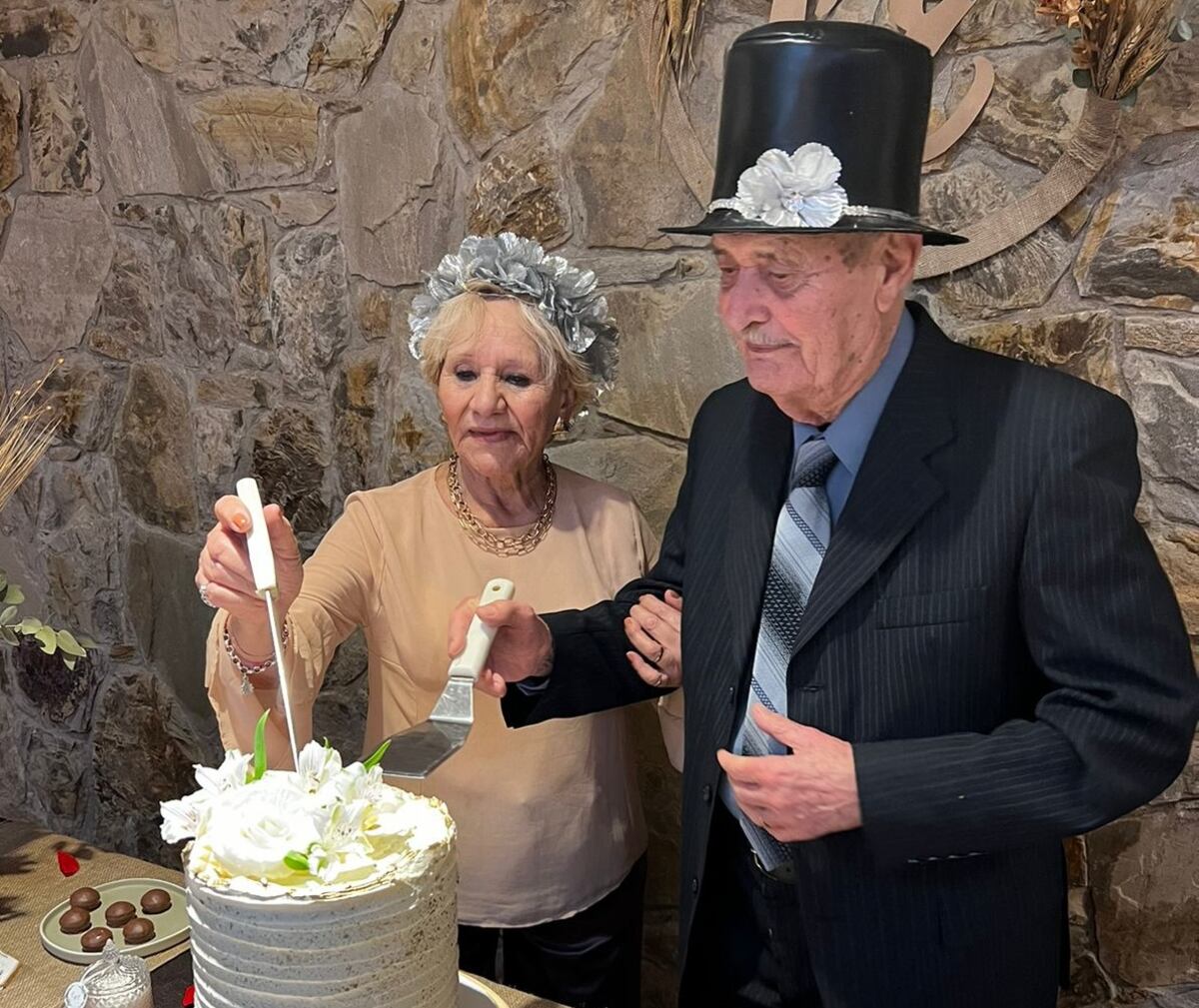 Liria y Emilio, de casamiento (Gentileza familiar)
