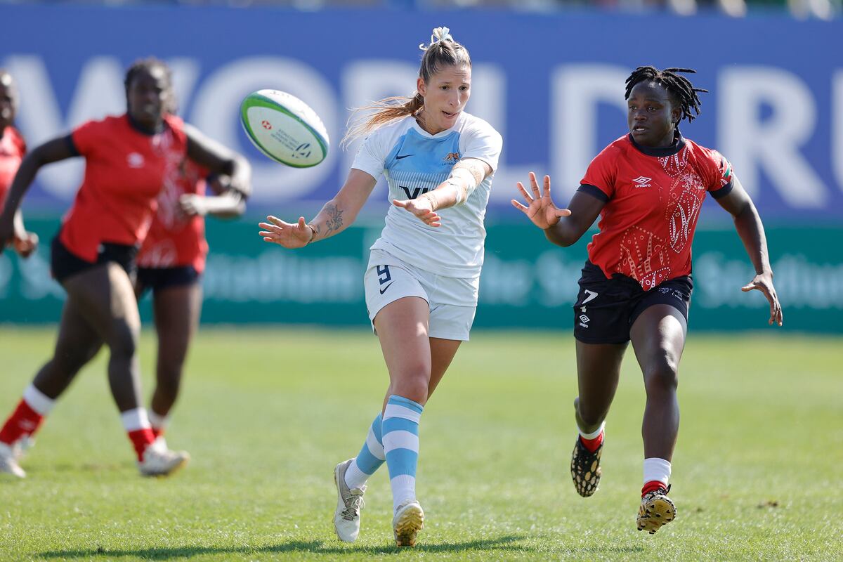 Virginia Brigido Chamorro en la etapa de Dubai del Seven Challengers Series. (World Rugby)