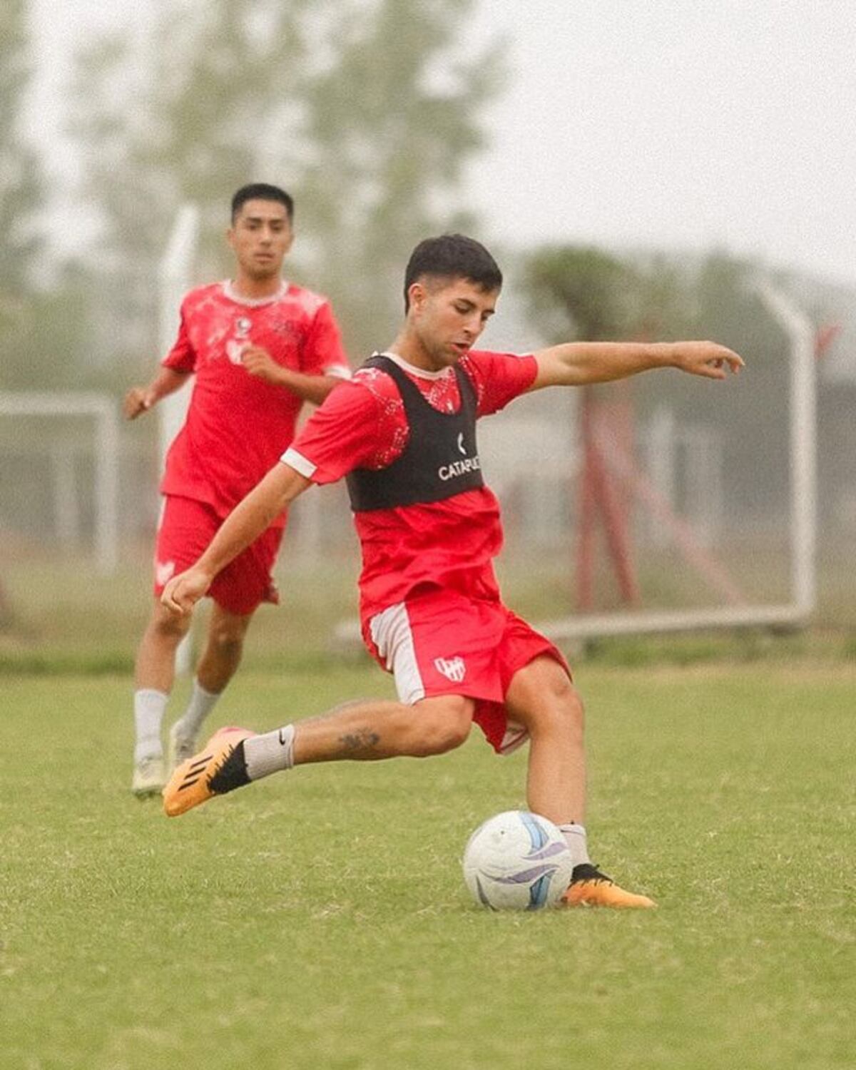 Felipe Ronchetti en un entrenamiento de Instituto en La Agustina. (Prensa IACC).