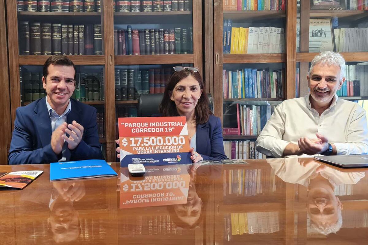 Entrega de aporte no reembolsable para la ejecución de una obra en el parque industrial en desarrollo en el corredor de la ruta 19.