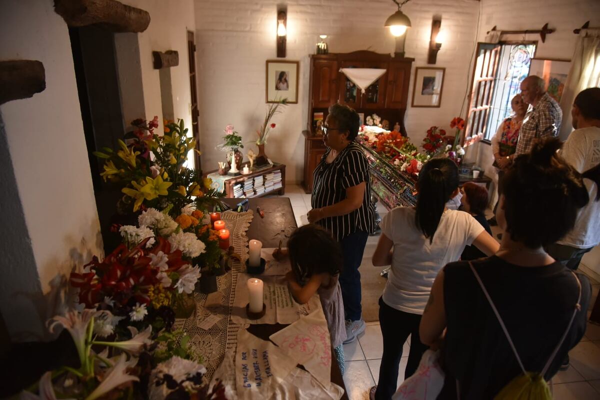 Velatorio de Sonia Torres. (Facundo Luque / La Voz)
