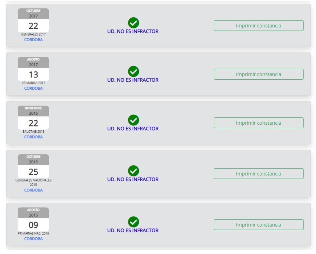 Web. Para consultar si tenés alguna multa por no haber ido a votar (Captura de pantalla).