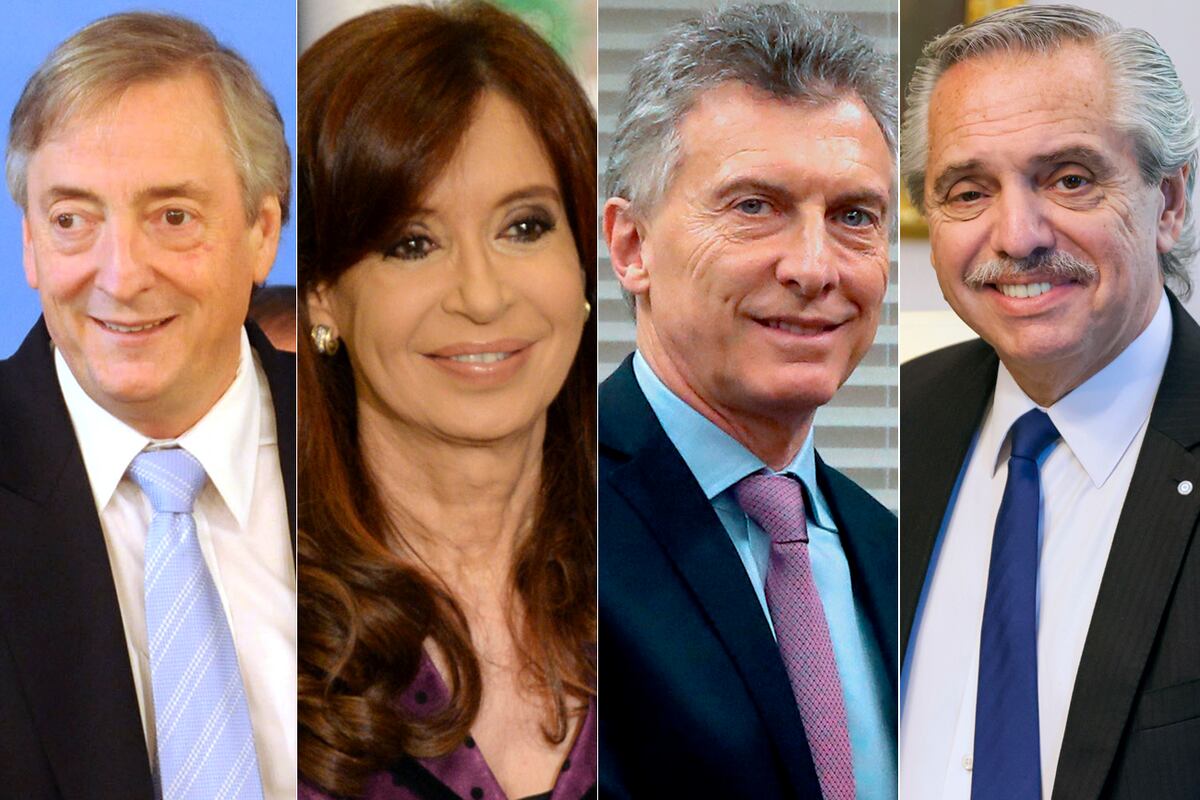 Inflación. Los últimos cuatro presidente argentinos. Durante la gestión de Néstor Kirchner (2003-2007) bajó sensiblemente el nivel de pobreza. Comenzó a subir en el segunda mandato de Cristina Kichner (2011-1015). Se agravó con Mauricio Macri y Alberto Fernández (2019-2023). (La Voz)