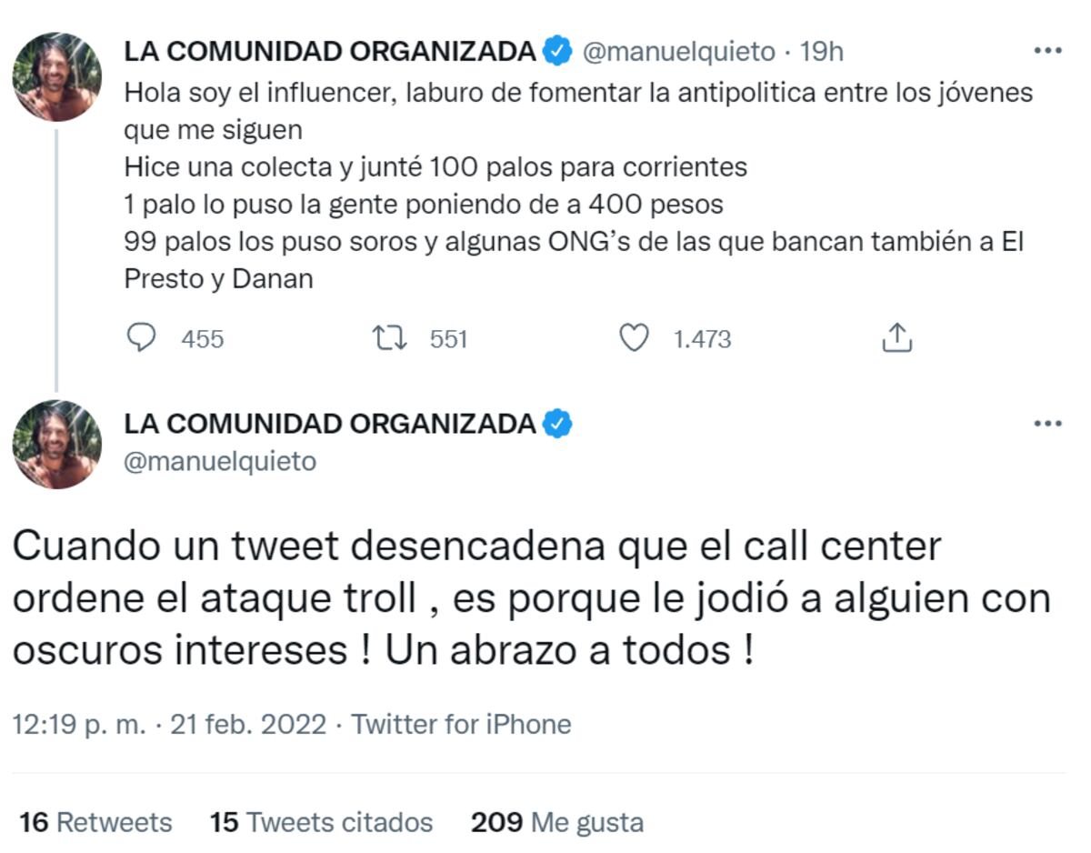 (Twitter Manuel Quieto)